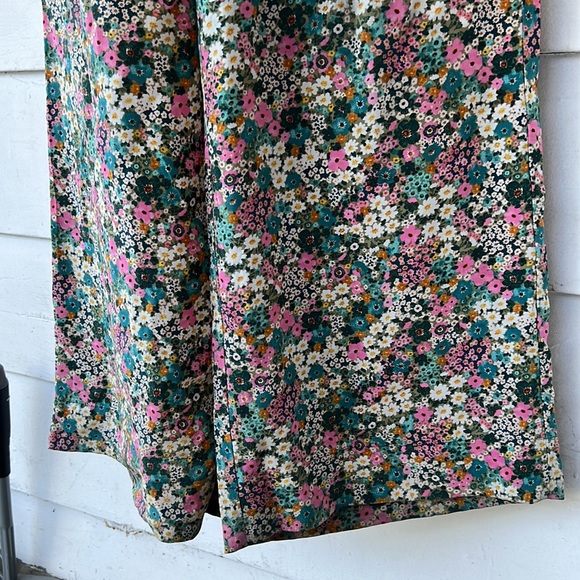 See by Chloe Floral-Print Wide-Leg Mid-Rise Silk-Crepe Trousers, 36/Small - Picture 7 of 10